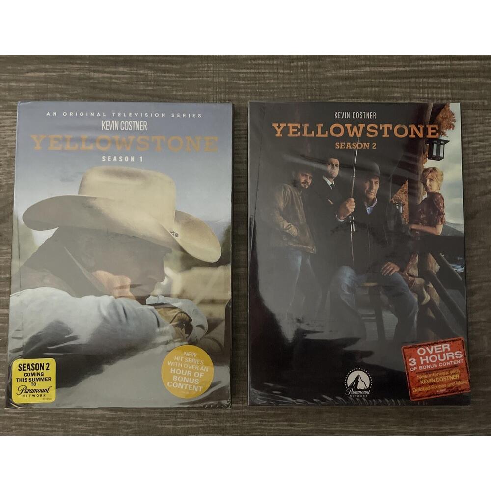 Yellowstone Season 1 & 2 DVD Set Kevin Costner